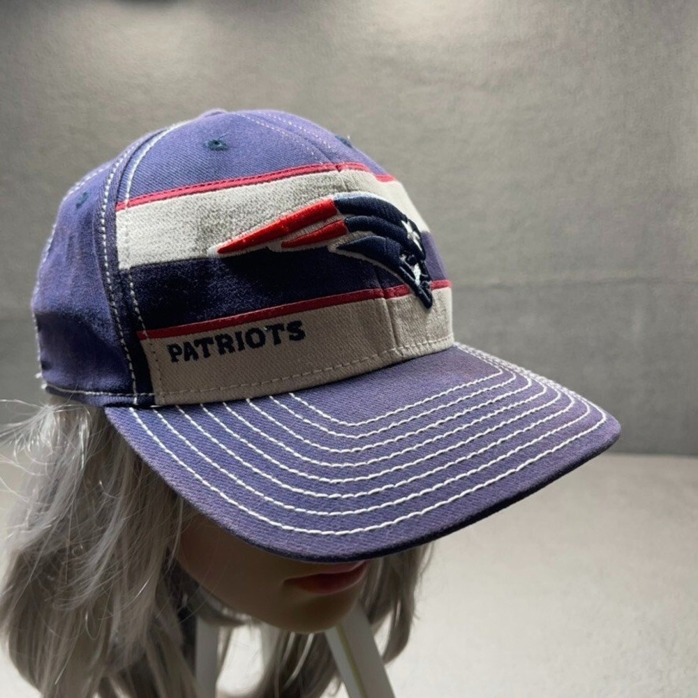 New England Patriots Hat Cap Fitted Large Extra Large Blue Reebok NFL Football